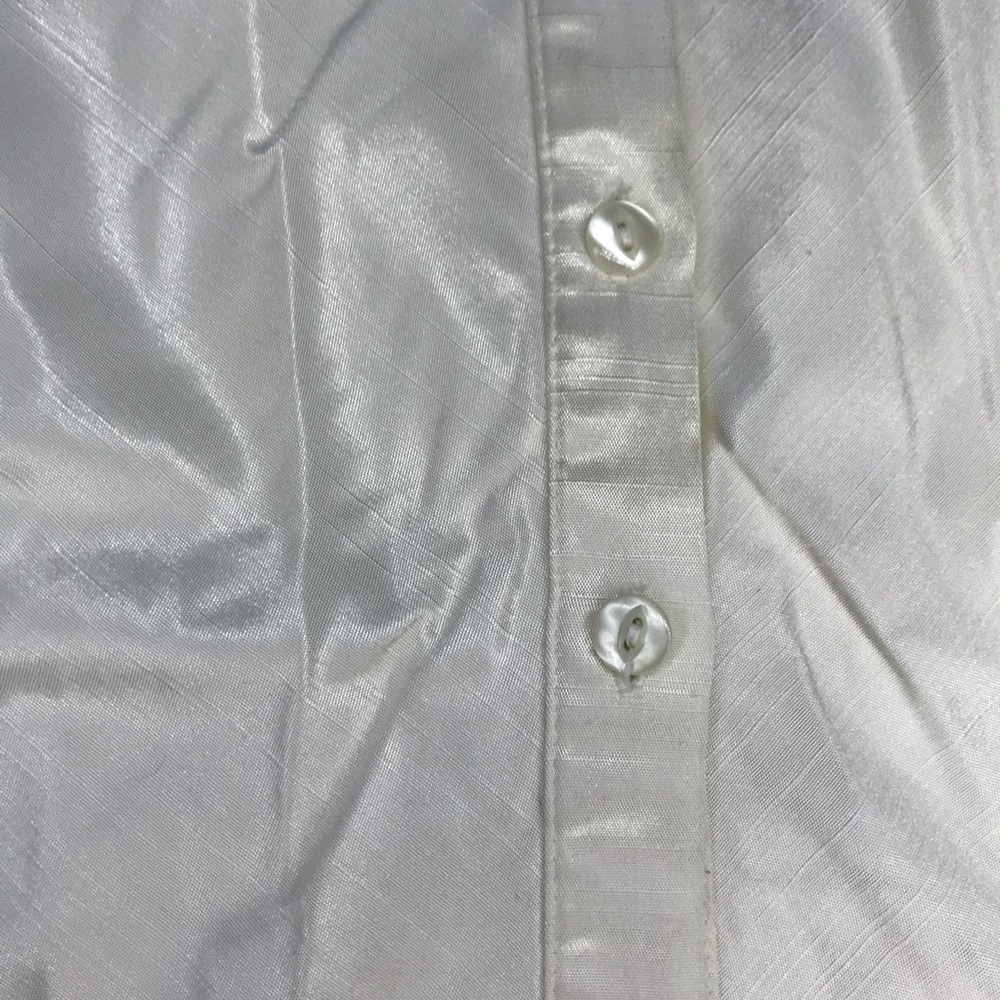 Vintage Cream Button Down Blouse - Picture 4 of 4